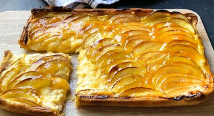 Solo necesitas 2 manzanas: receta fácil de tarta de manzana y hojaldre húmeda por dentro