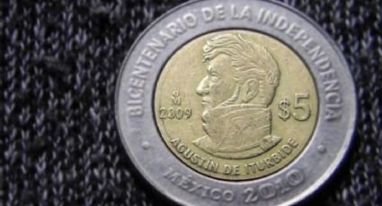 ¿Tienes esta moneda de 5 pesos de Agustín de Iturbide? Podría valer 650 mil pesos