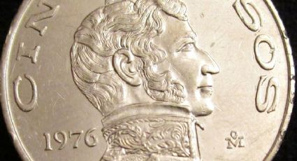 Coleccionistas buscan moneda de 5 pesos de Vicente Guerrero por estar valuada en $1250