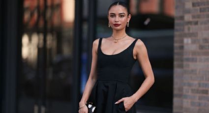 El color negro también se lleva en primavera: las mujeres más elegantes y sobrias lo llevan con estilo