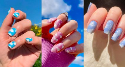 Los diseños de nail art más tiernos llevan nubes: la manicura que le da un toque mágico a tus uñas
